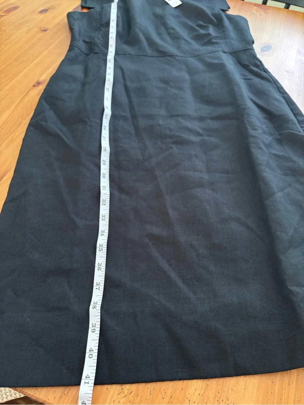 J. Crew Cap-Sleeve Resume Dress Black Linen Sheath Size 12 NWT